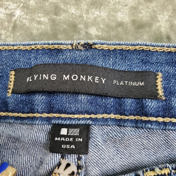 Flying Monkey Distressed Skinny Jeans - Picture 4 of 12